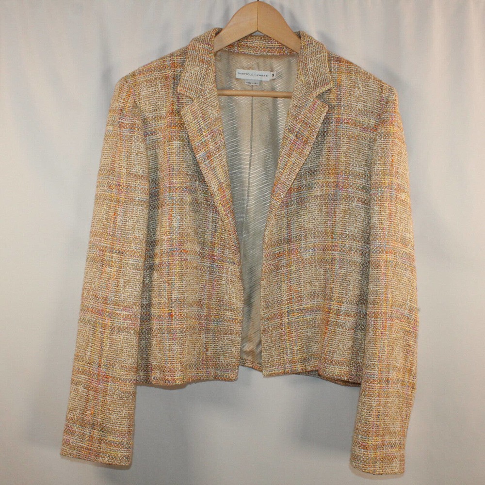 Garfield & Marx Women's Nadine Multi Tweed Jacket Size 14 Blazer